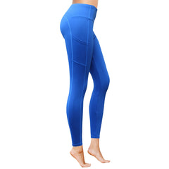Parliament Blue HQ 3.5″ High Waist 3 Pockets Ankle Length Yoga Pants