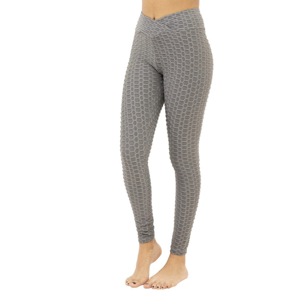 Fancy Waist Push-Up Squad Scrunch Titanium Leggings – Ruya Fashions